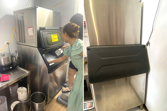 Máy làm đá viên tại nhà hàng