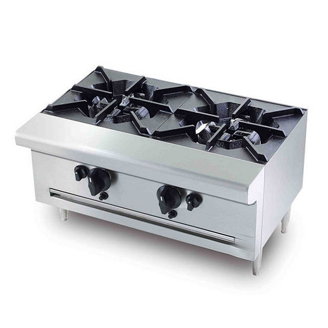 Bếp Âu 2 họng gas 306x790mm inox 201 BÂ2H-VN