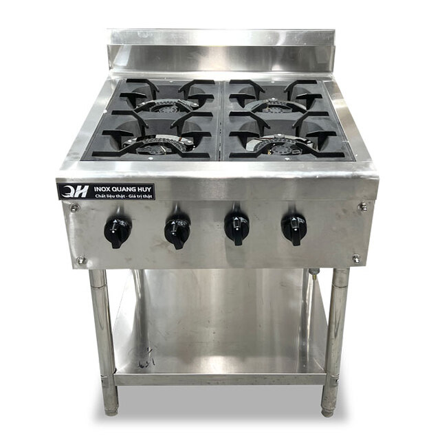 Bếp Âu 4 họng gas 680x710mm inox 304 BÂ4H-VN