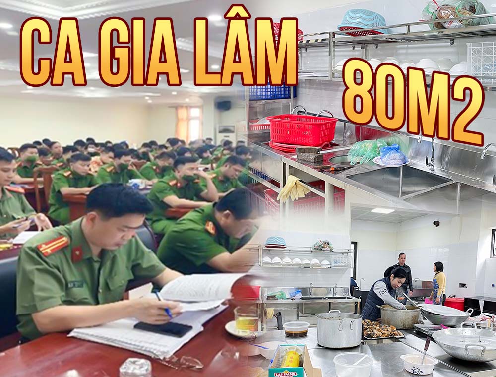 Dự án thi công bếp tại Trụ sở công an huyện Gia Lâm