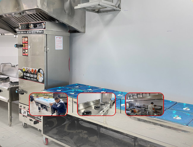Dự án thiết kế bếp công nghiệp Trường Cao đẳng Kỹ thuật Công - Nông Nghiệp Quảng Bình