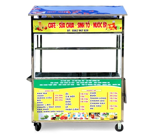Điểm cộng xe cà phê mái chùa 1m8