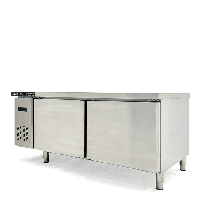 Tủ mát bàn chặt 360L làm lạnh trực tiếp