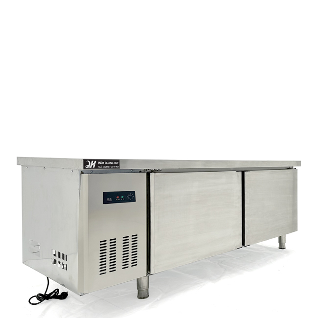 Tủ mát bàn chặt 360L làm lạnh trực tiếp