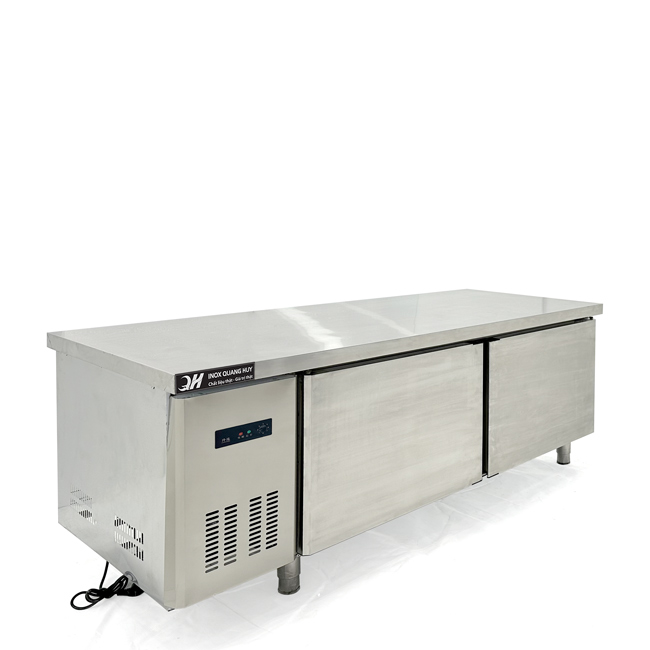 Tủ mát bàn chặt 360L làm lạnh trực tiếp