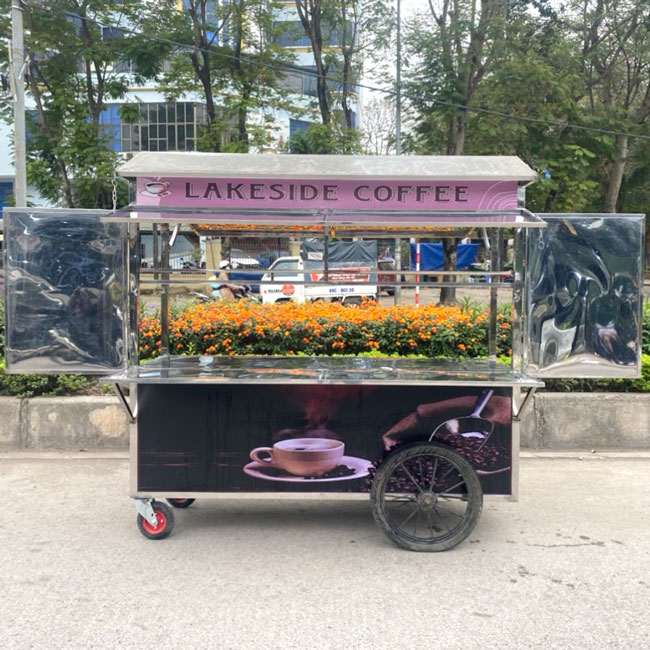 Không gian pha chế rộng rãi