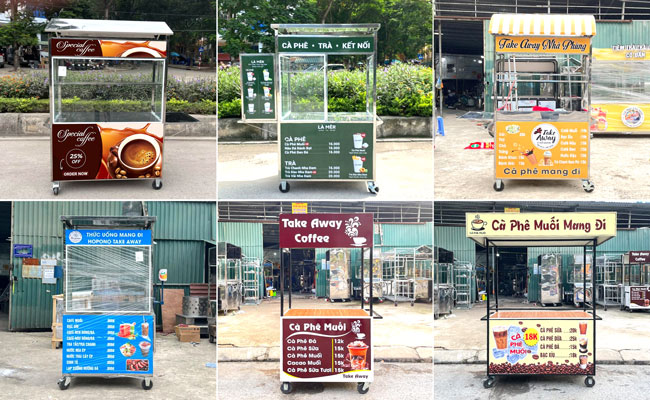 Xe cà phê Quang Huy giá tốt