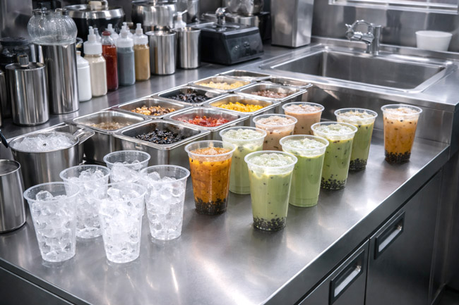 bán trà sữa take away