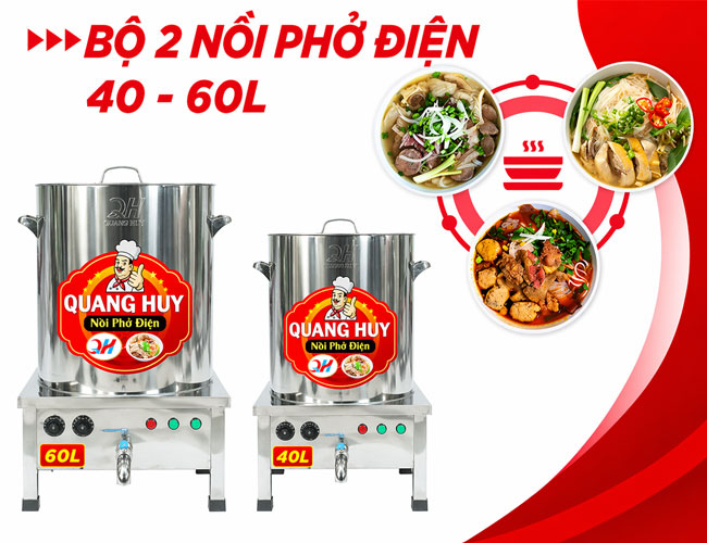 Bộ 2 nồi phở dung tích nhỏ