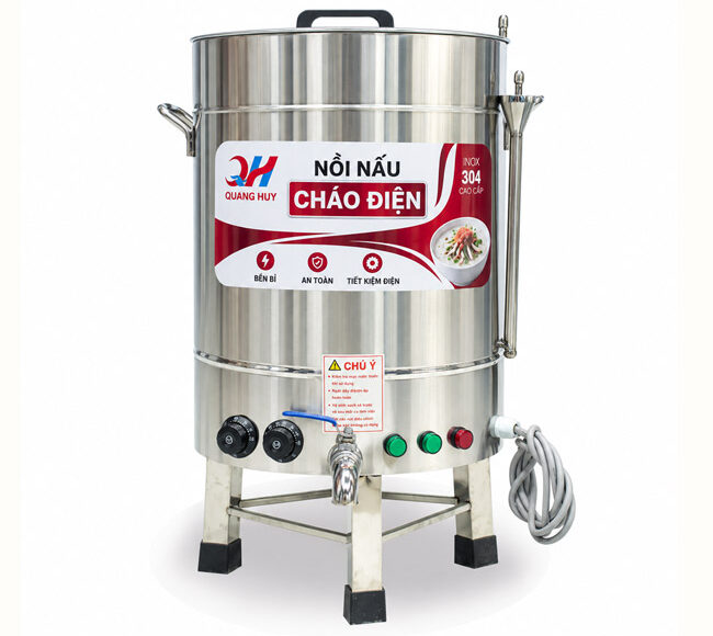 Chân đế nồi cháo điện 80l bọc cao su