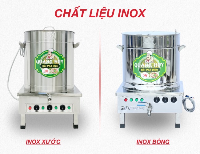 Chất liệu nồi phở inox