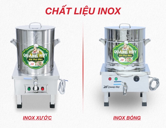 Chất liệu nồi phở inox