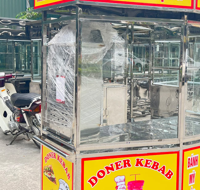 Khu vực đặt lò nướng Doner Kebab được tối ưu riêng