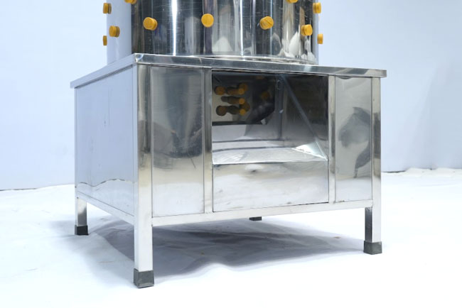 Cửa xả lông máy vặt lông gà