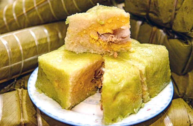 Bánh chưng thành phẩm ngon dẻo