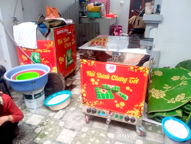 Nồi bánh chưng điện an toàn, vệ sinh 