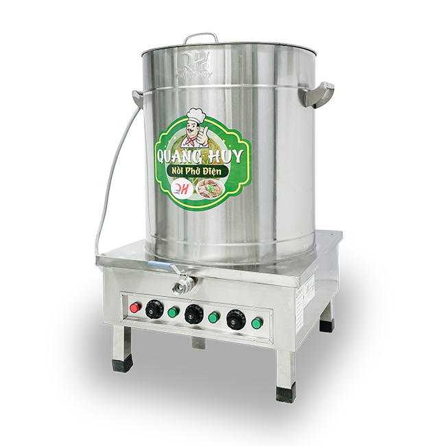 Nồi nấu phở điện 100L hầm xương, nấu nước lèo NP100