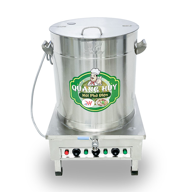 Nồi nấu phở điện 120L hầm xương, nấu nước lèo NP120