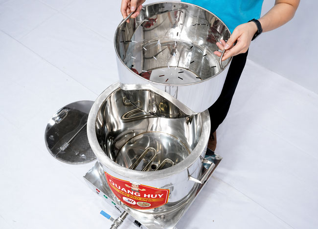 Giỏ xương nồi phở 80L thiết kế rời