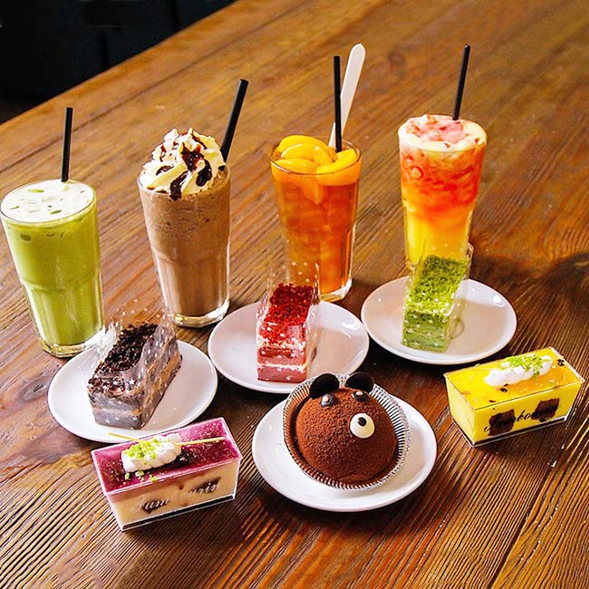 Tạo combo bánh và đồ uống