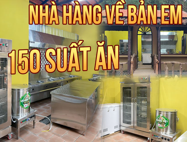 Dự án thi công bếp nhà hàng Về Bản Em