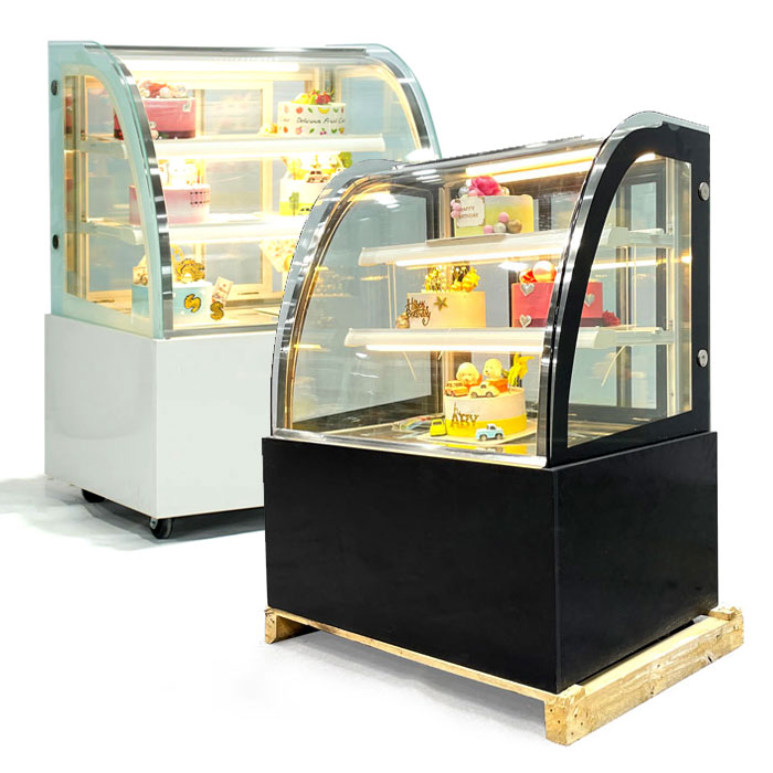 Tủ bánh kem 0.9m 3 tầng kính cong BK9003C