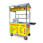 Xe bán xôi bánh mì mái chùa 1m2 XBX1.2-MA