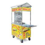 Xe bán xôi bánh mì mái chùa 90cm XBM-X0.9-MA