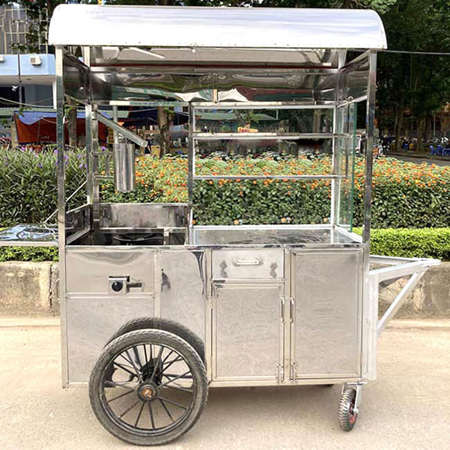 Xe bánh mì Chả Cá mái vòm 1m8 XBM-CC1.8