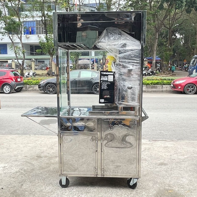 Xe bánh mì có Lò Nướng mái bằng 90cm LN900-B