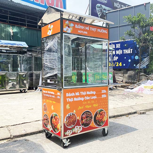 Xe bánh mì thịt nướng mái chùa phù hợp với nhiều người