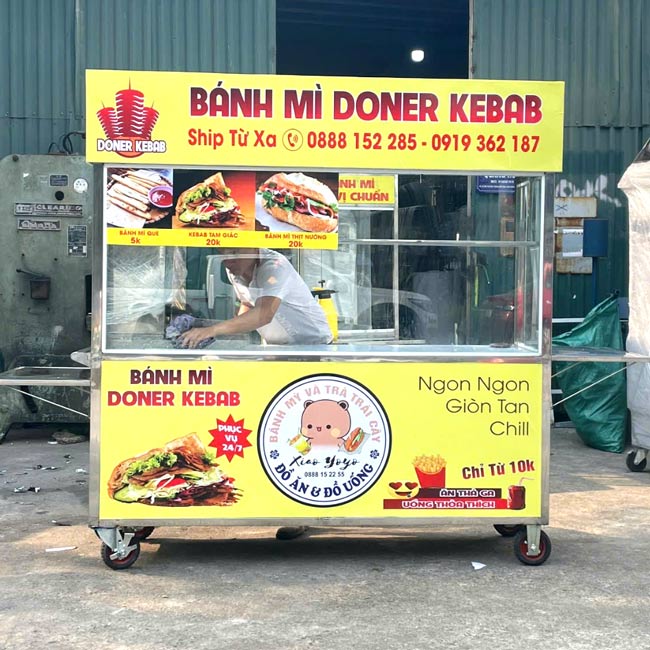 Xe bánh mì Thổ Nhĩ Kỳ mái chùa 1m8 NK1800-C