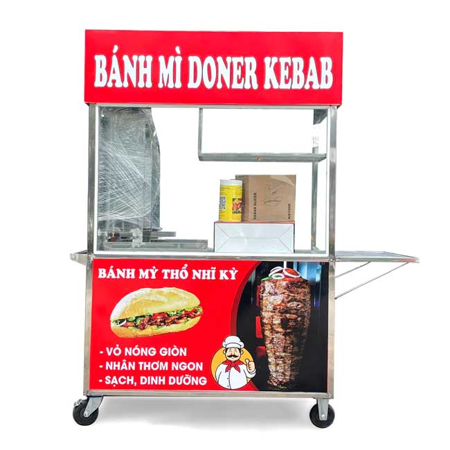 Xe bánh mì Thổ Nhĩ Kỳ mái bằng 1m2 NK1200-B