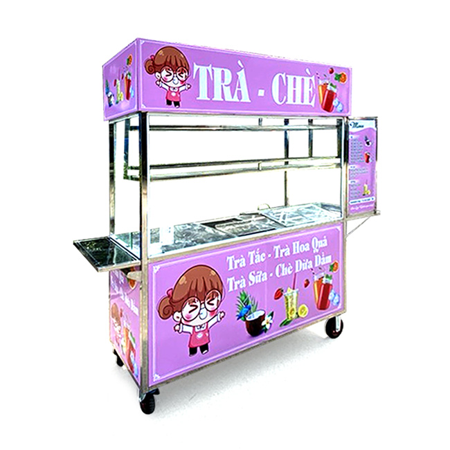 Cách sử dụng xe trà sữa take away 1m5 luôn bền đẹp