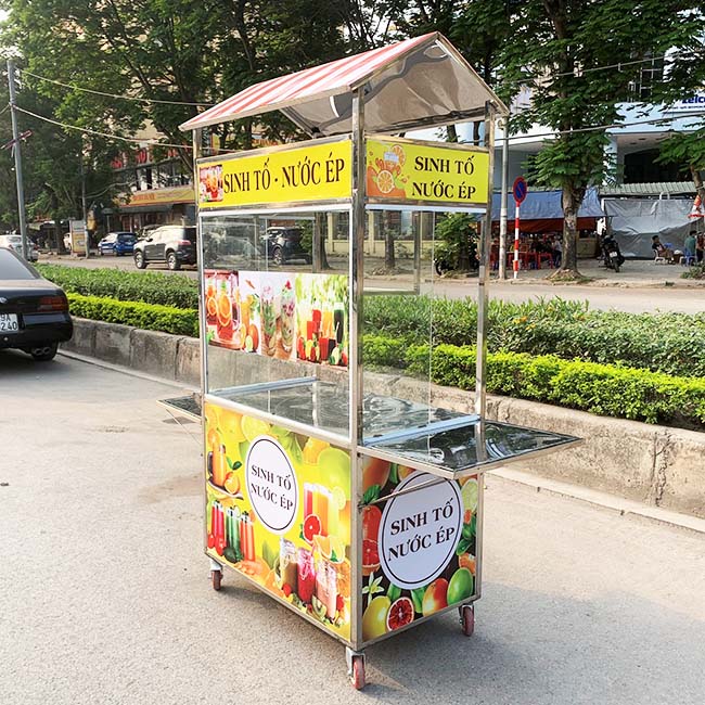 Decal thương hiệu xe nước ép mái chùa