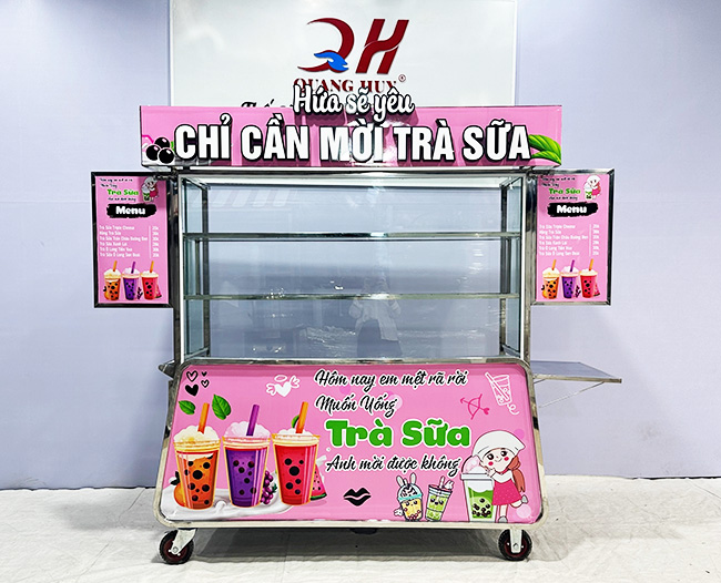 Kinh nghiệm chọn mua xe bán trà sữa mái bằng 1m8