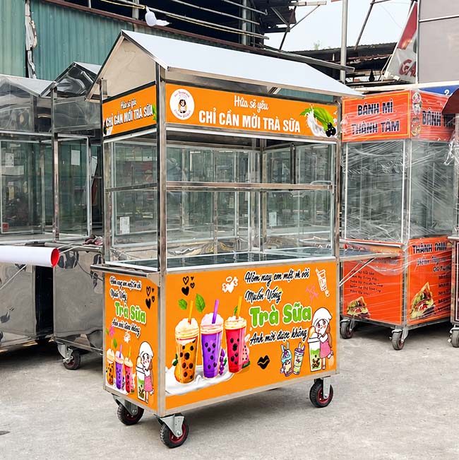 Những lợi thế của xe trà sữa mái chùa 1m2