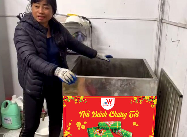 Nồi nấu bánh chưng cho hộ gia đình lớn