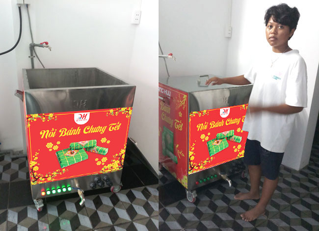 Nồi bánh chưng 300L công suất lớn