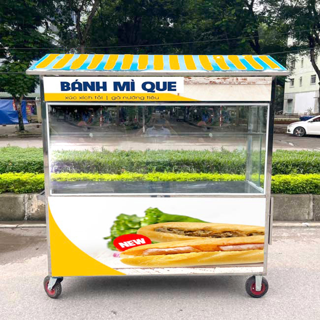 Xe bánh mì Que mái chùa 1m8 XBM-Q1.8