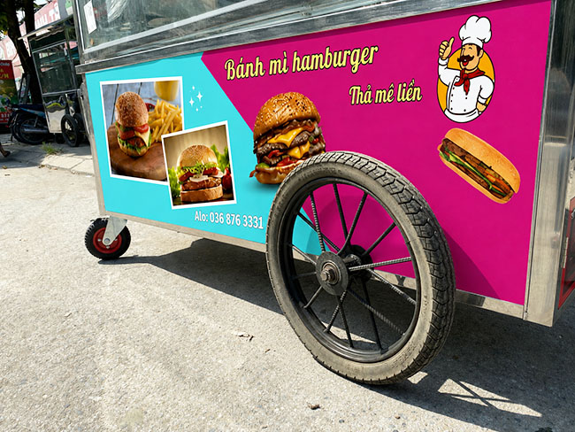 Trước khi đặt xe hamburger cần kiểm tra các thông số
