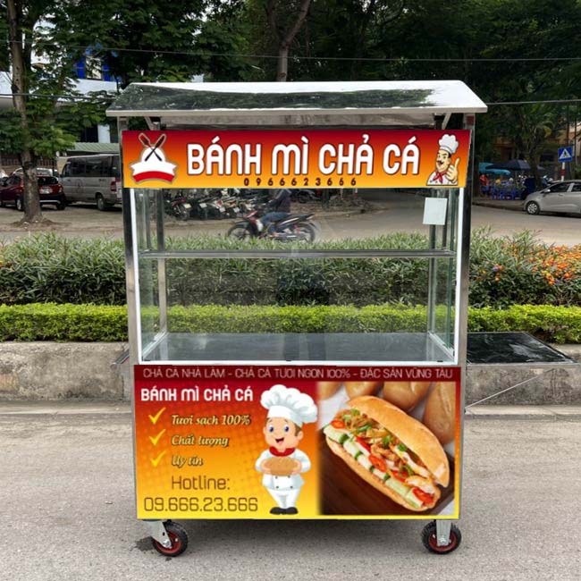 Ưu điểm nổi bật xe bánh mì chả cá mái chùa 2m