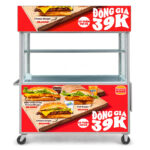 Xe bán bánh mì Hamburger mái bằng 2m XI-200-MB