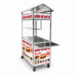 Xe bánh mì Chả Cá mái chùa 1m XBM-CC1.0