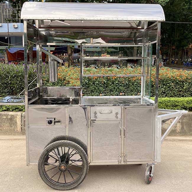 Xe bánh mì Chả Cá mái vòm 2m XBM-CC2.0