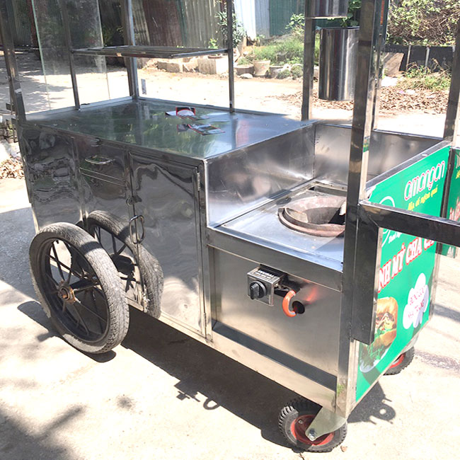 Xe bánh mì Chả Cá mái vòm 2m XBM-CC2.0