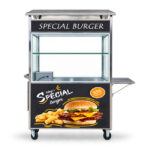 Xe bánh mì Hamburger mái chùa 1m XI-100-MA