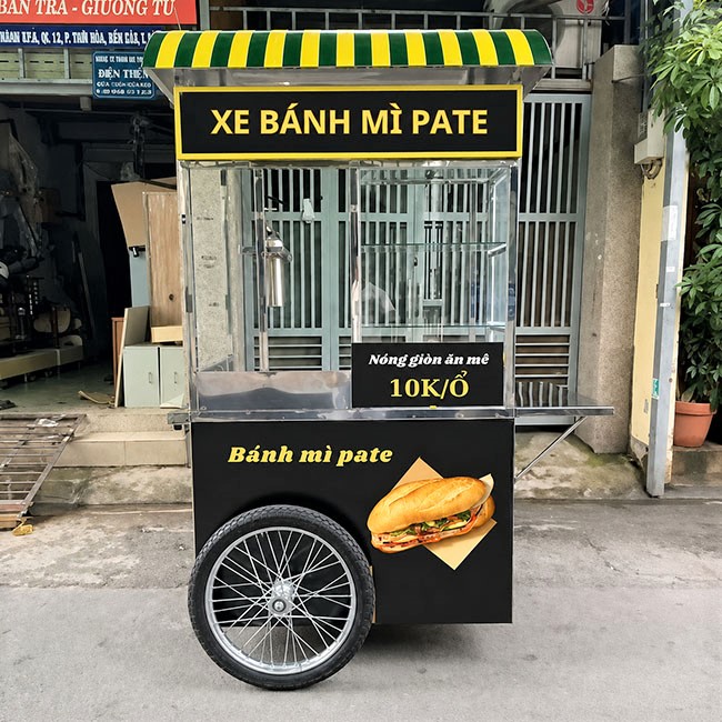 Xe bánh mì pate 90cm mái vòm khu vực trưng bày khoa học