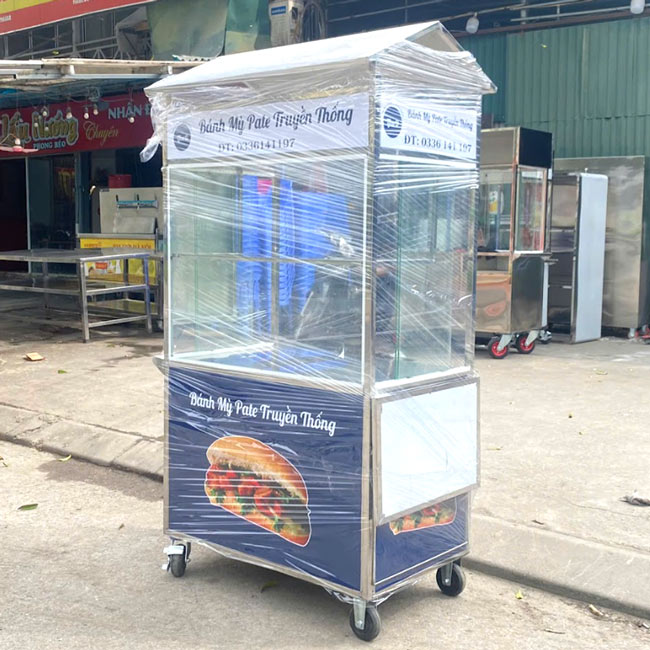 Xe bánh mì Pate mái chùa 90cm PT900-C