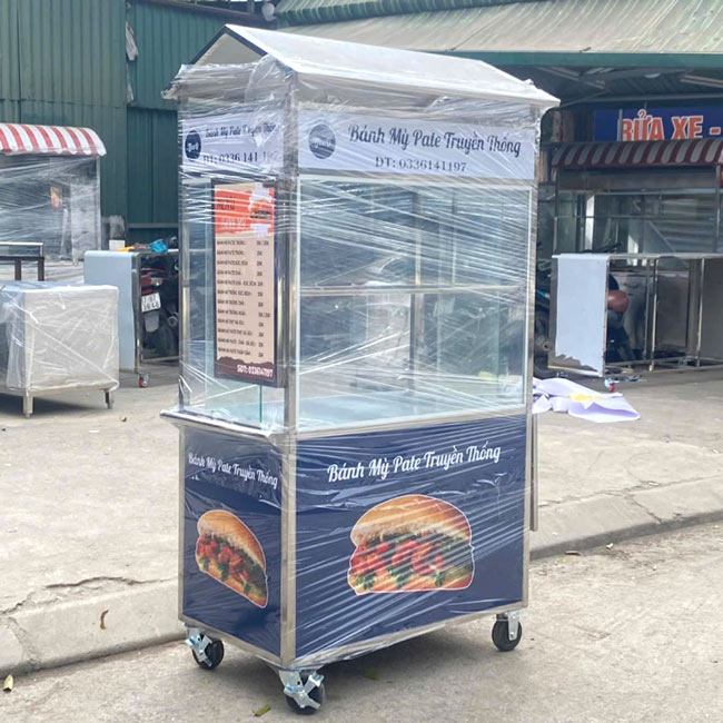 Xe bánh mì Pate mái chùa 90cm PT900-C